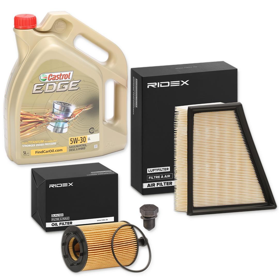 RIDEX 100374T0020: Set filtri con olio motore
