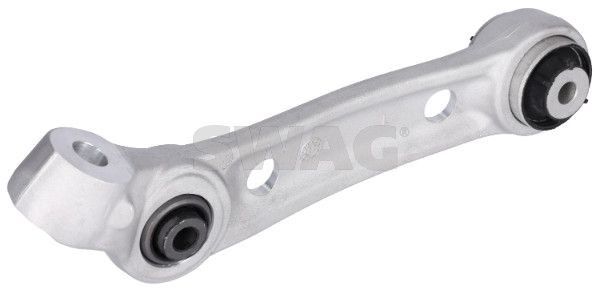 SWAG 33 10 7750: Bras de suspension Essieu avant gauche, inférieur, arrière, Aluminium, avec paliers en caoutchouc