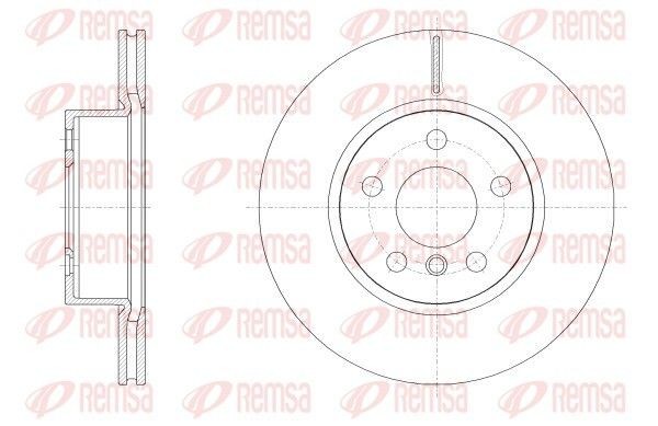 REMSA 62554.10: Δισκόπλακα μπροστινός άξονας, Ø: 294mm, αεριζόμενο, Ø: 294mm