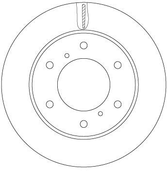 TRW DF6735: Bremseskive Ø: 294mm, ventileret, Ø: 294mm, lakeret