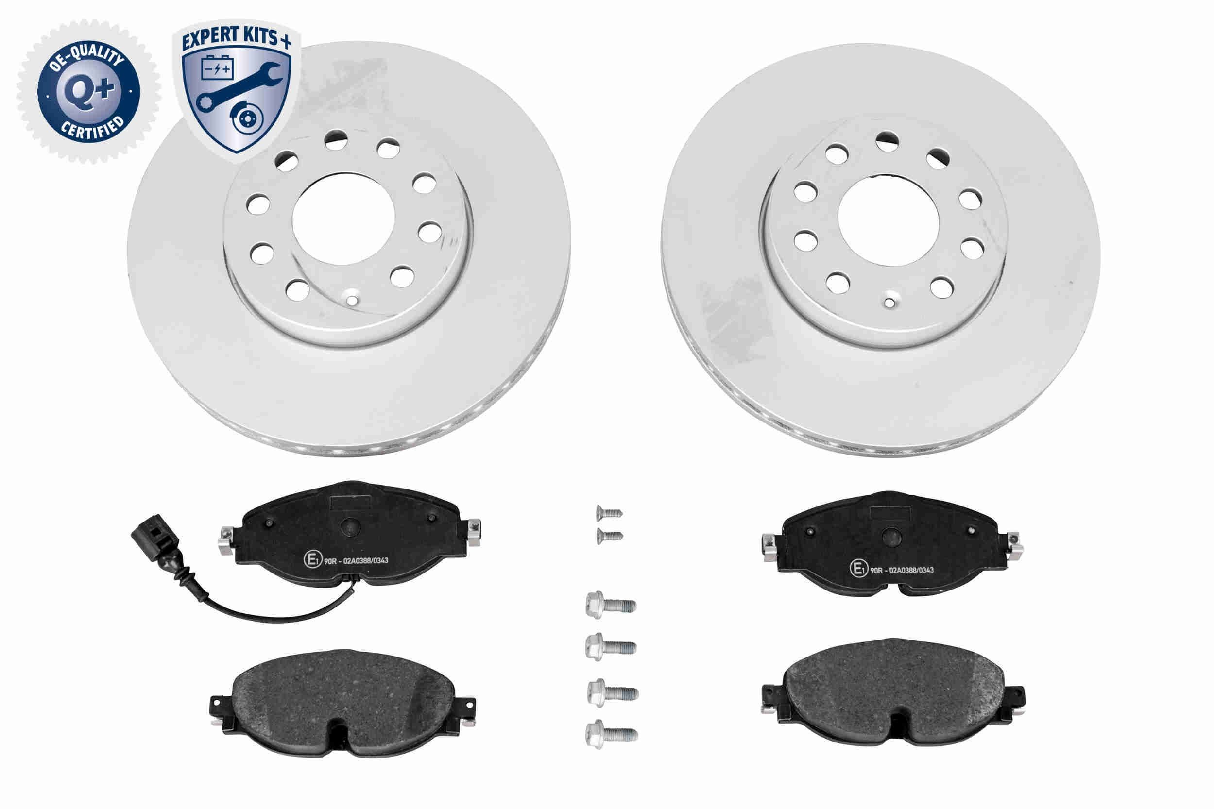 VAICO V10-7597: Pidurikomplekt, ketaspidur EXPERT KITS + Esisild, Ø: 288mm, sisemine õhutus, koos piduriklotsidega
