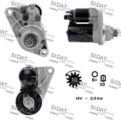 FISPA S12BH0176: Motorino avviamento 0,9KW