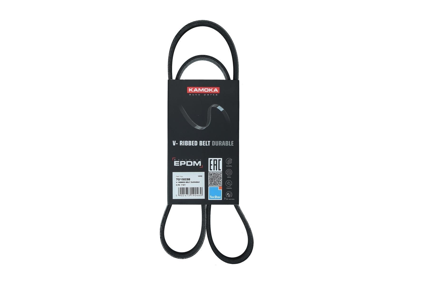 KAMOKA 7015038: Curea transmisie cu caneluri 1121mm, Numar nervuri: 5