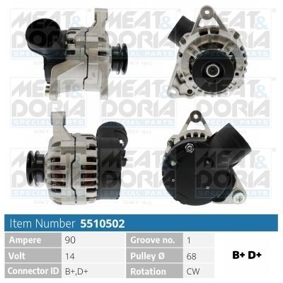 MEAT & DORIA 5510502: Laturi 90A