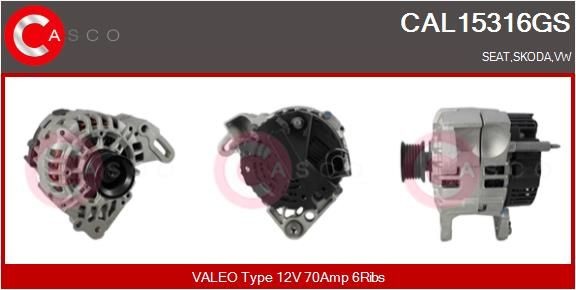 CASCO CAL10087GS: Laturi 180A