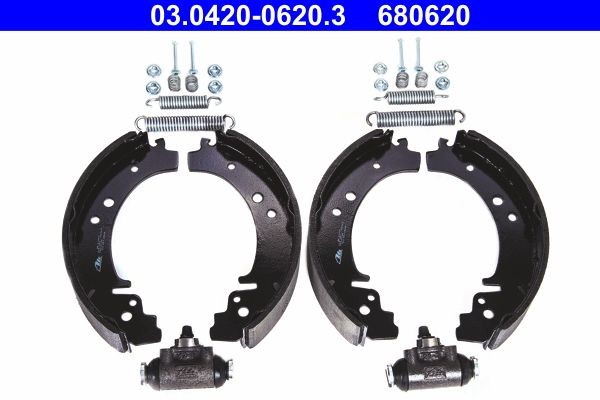 ATE 03.0420-0620.3: Zestaw do hamulców, hamulce bębnowe z cylinderkiem hamulcowym, z dodatkami Original Kit