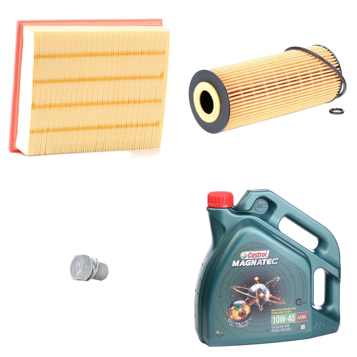 RIDEX 100374T0061: Filtersatz mit Motoröl