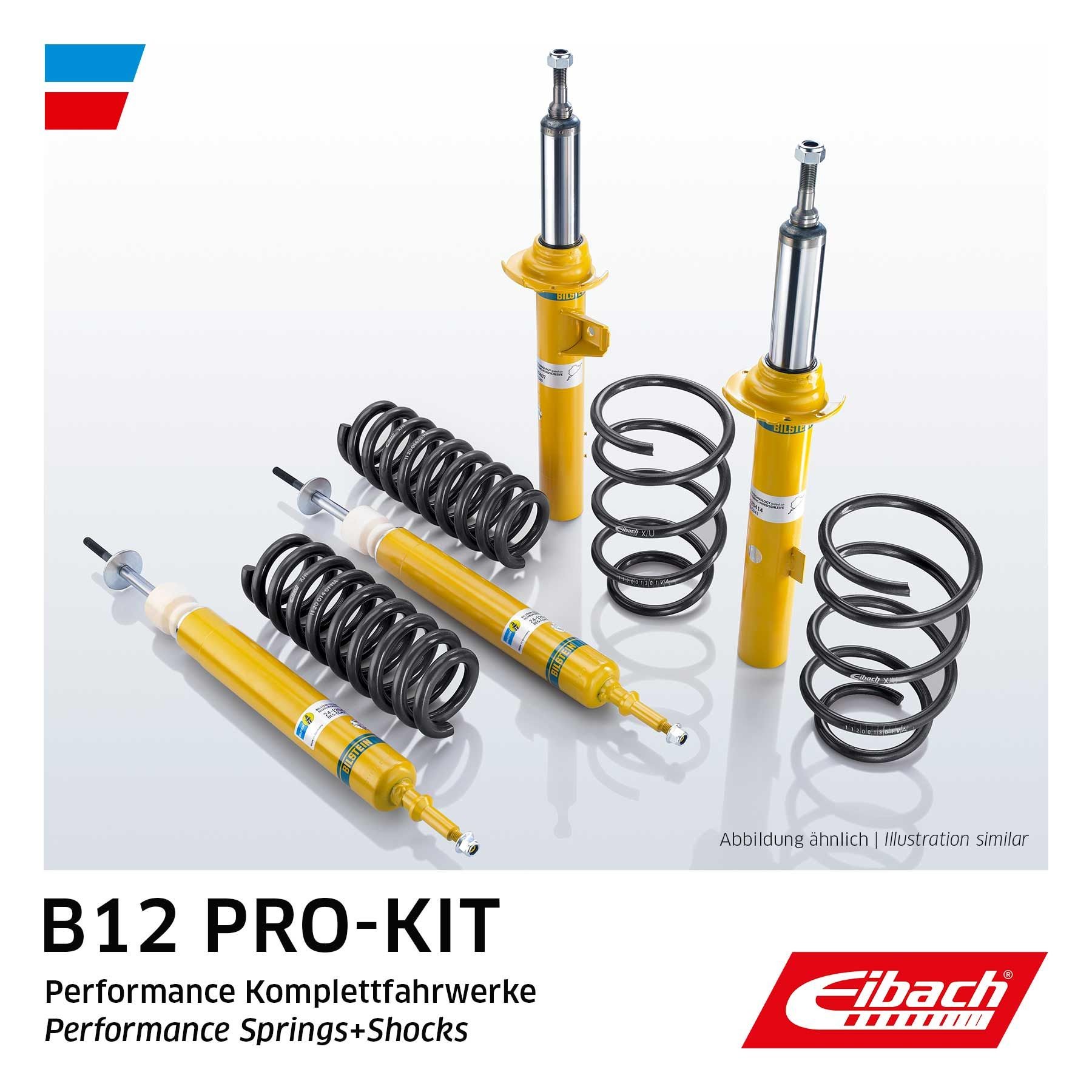 EIBACH E90-85-016-10-22: Set de suspensie, arcuri elicoidale și amortizoare B12 Pro-Kit