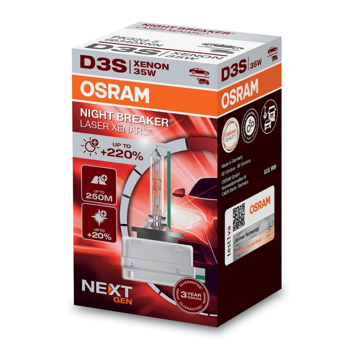 OSRAM 66340XNN: Ksenoontuli XENARC® NIGHT BREAKER® LASER XENARC NIGHT BREAKER LASER next Generation