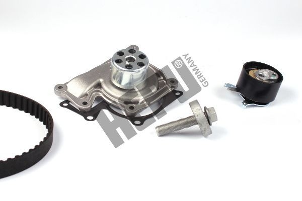 HEPU PK09652: Ūdenssūknis + Zobsiksnas komplekts Zobu skaits: 119, Platums: 27mm, ar skrūvēm kloķvārpstas skriemeļa noņemšanas palīgierīcei