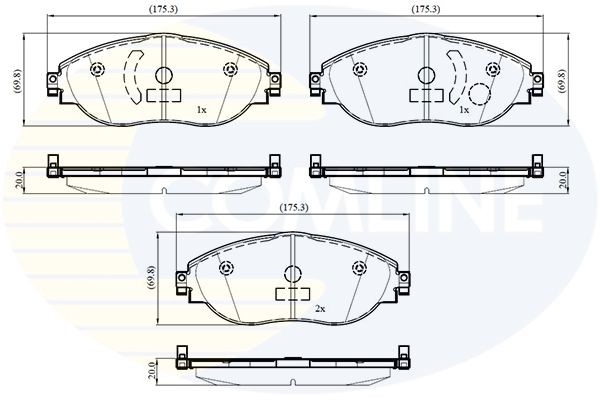 COMLINE CBP03115: Piduriklotsid