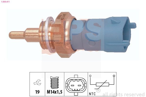 EPS 1.830.411: Andur, Jahutusvedeliku temp. Made in Italy - OE Equivalent M14x1,5