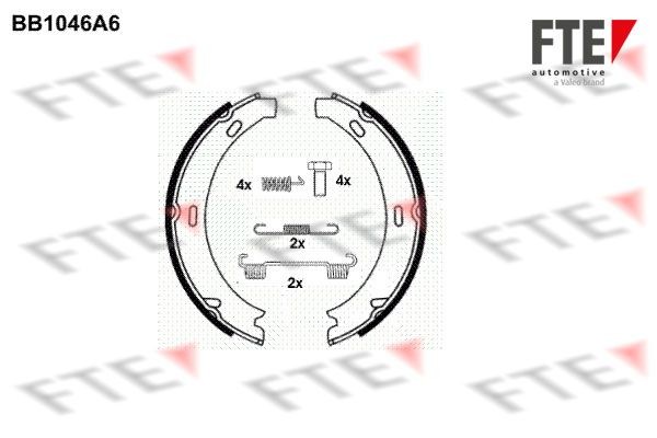 FTE 9100007: Zapata de freno de mano Eje trasero