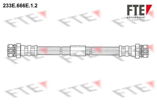 FTE 9240396: Спирачен маркуч 233mm