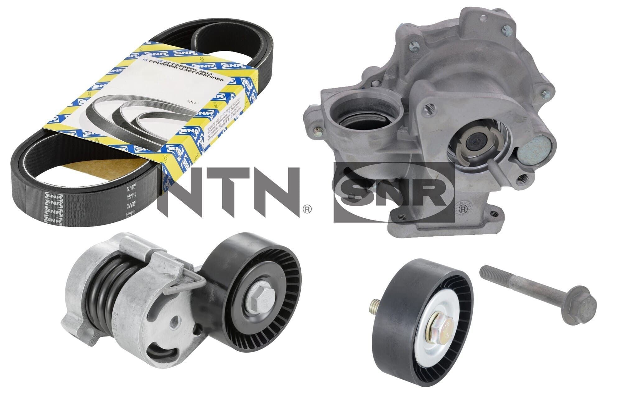 SNR KAP850.010: Pompa acqua + Kit cinghia Poly V