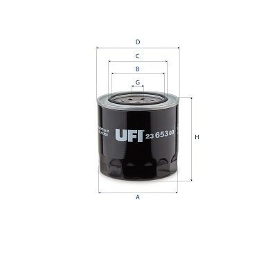 UFI 23.653.00: Filtru ulei
