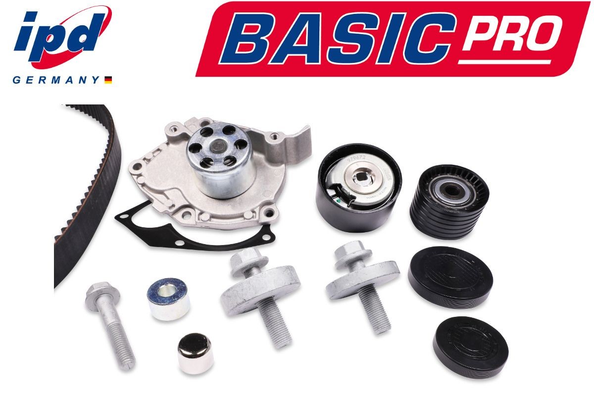 HEPU K62391: Kit de distribution + pompe à eau IPD BASIC-PRO Nbr. dents: 126, Largeur: 27mm