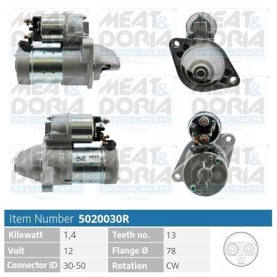 MEAT & DORIA 5020030R: Motorino avviamento 1,4KW
