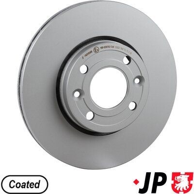 JP GROUP 4363102600: Disc de frână JP punte fata, Ř: 258mm, ventilat exterior, Ř: 258mm, acoperit (cu un strat protector)
