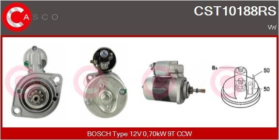 CASCO CCH75009KS: Turbinhjulstomme, turboaggregat