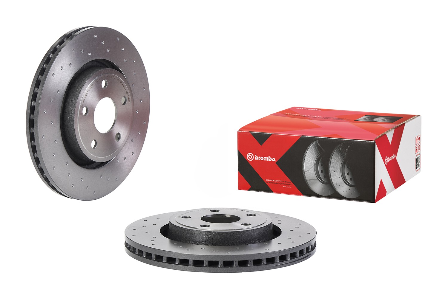 BREMBO 09.N236.2X: Piduriketas XTRA LINE - Xtra Ø: 350mm, augustatud/sise, Ø: 350mm, kaetud