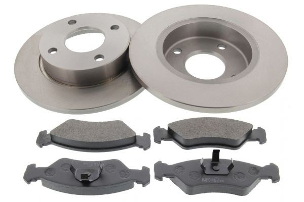 MAPCO 47653: Pidurikomplekt, ketaspidur Esisild, Ø: 240mm, täis