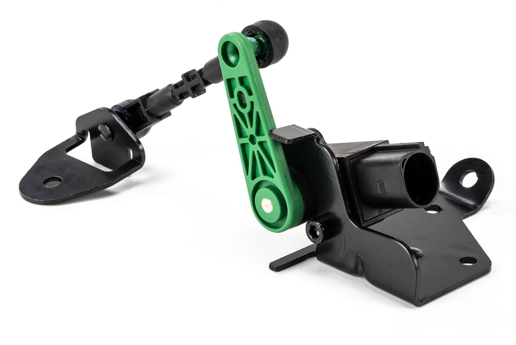 PREXAparts P150111: Sensor, Xenonlys (lysvide-regulering Bagaksel venstre, med holder, med ophæng, med koblingsstang