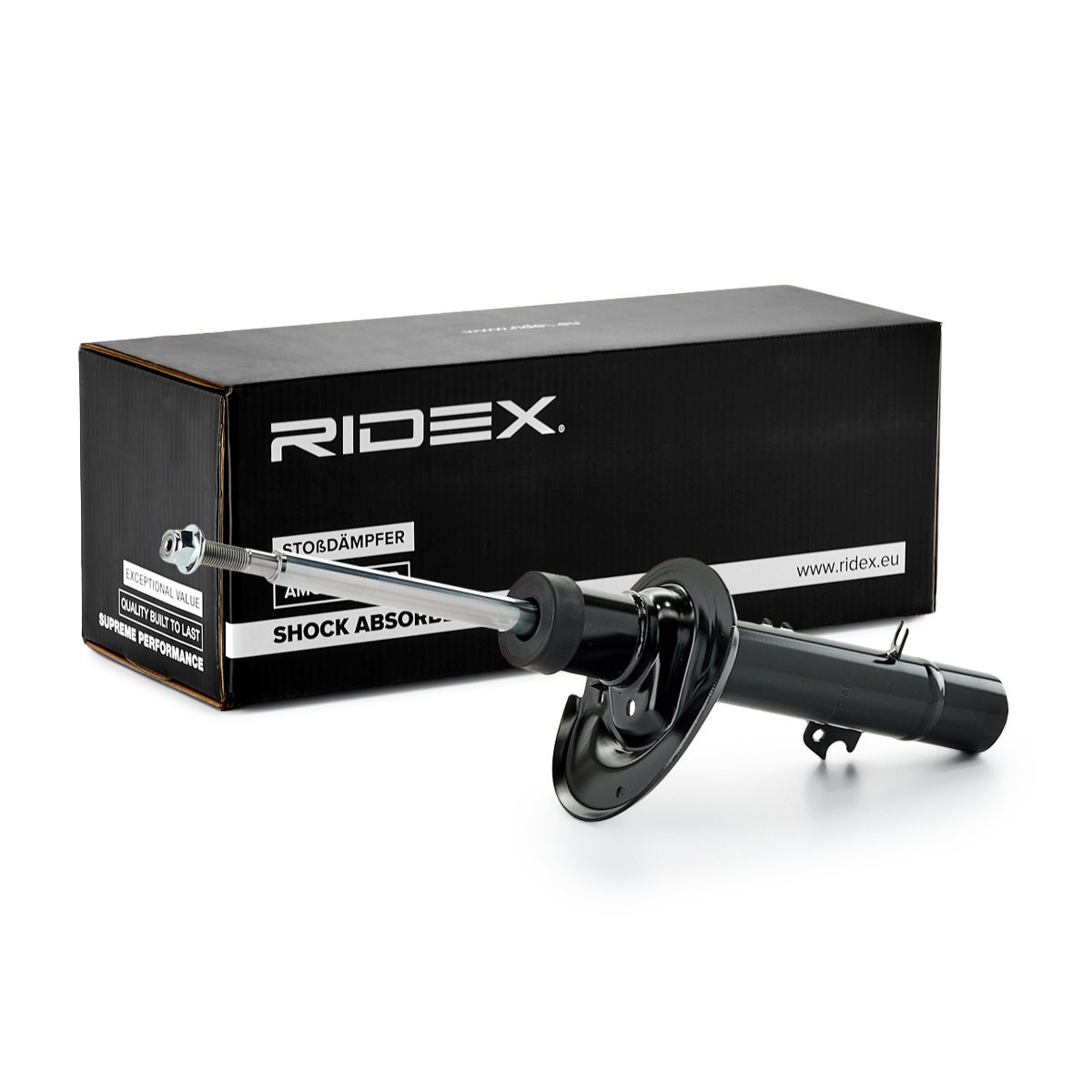 RIDEX 854S19160: Tlmič pérovania Predna naprava vpravo, tlak plynu, Pružiaca jednotka