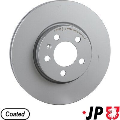 JP GROUP 1163119300: Piduriketas JP Esisild, Ø: 276mm, sisemine õhutus, Ø: 276mm, kaetud