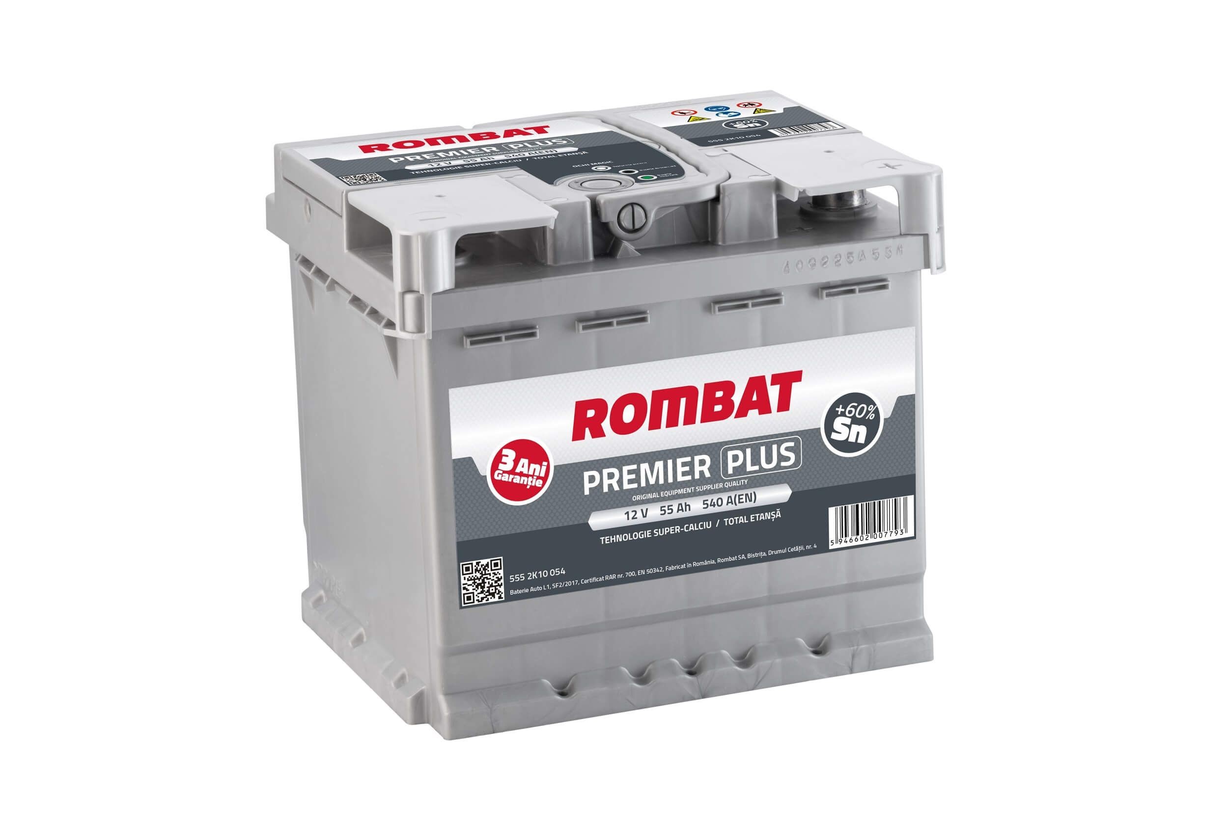 ROMBAT 555 2K10 054: Starterio akumuliatorius PREMIER PLUS