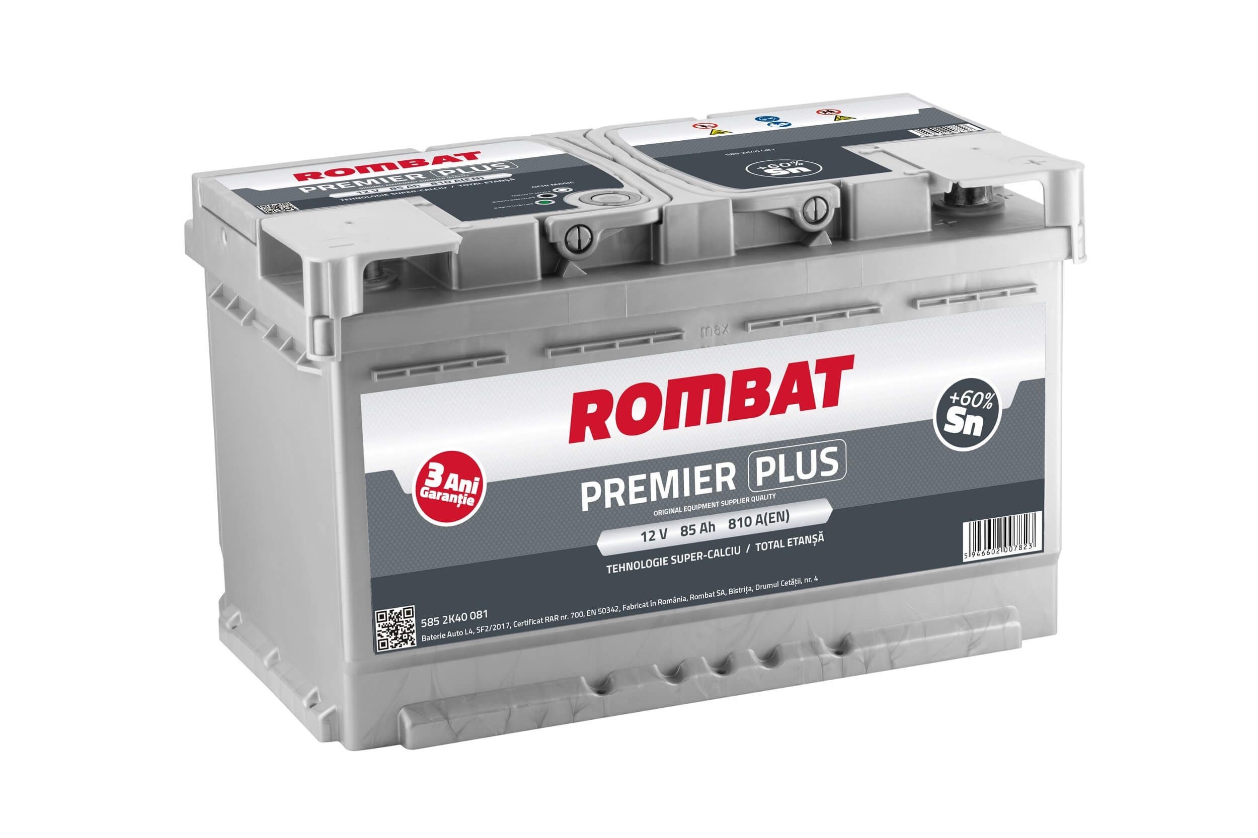 ROMBAT 585 2K40 081: Starterio akumuliatorius PREMIER PLUS