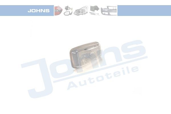JOHNS 23 06 21-2: Semnalizator pe ambele parti, instalare laterală, alb, fara suport bec
