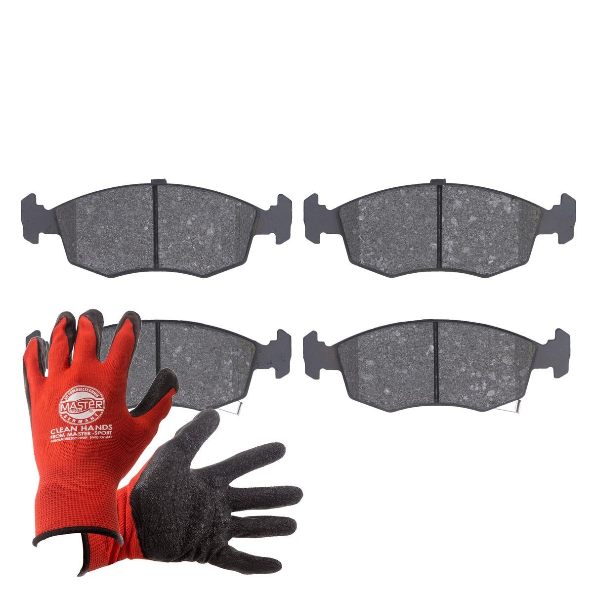 MASTER-SPORT 13046072892N-SET-MSP: Bremseklodser PROMO foraksel, med anti-knirke-plade