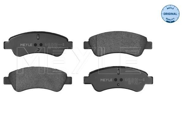 MEYLE 025 235 9919: Bremseklodser foraksel, med anti-knirke-plade, ORIGINAL Quality