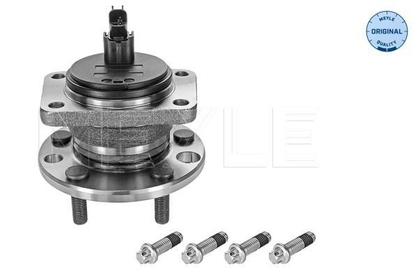 MEYLE 714 752 0010: Kit cuscinetto ruota Assale posteriore, con materiale di fissaggio/montaggio, con sensore ABS integrato, con cuscinetto ruota integrato, ORIGINAL Quality