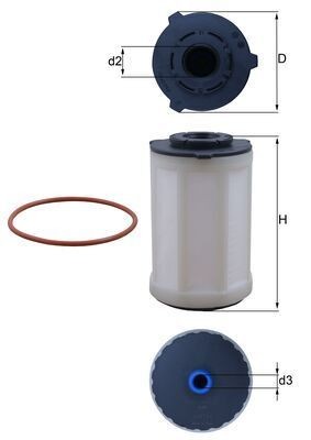 MAHLE ORIGINAL KX 655D: Brændstof-filter