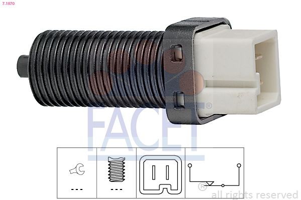 FACET 7.1070: Interruttore pedale freno Made in Italy - OE Equivalent