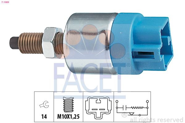 FACET 7.1089: Ключ за спирачните светлини Made in Italy - OE Equivalent