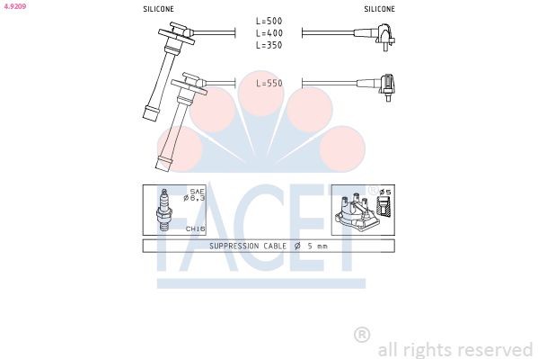FACET 7.3011: Senzor, temperatura lichid de racire