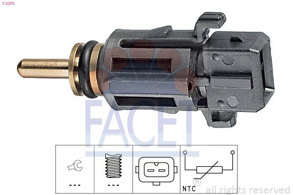 FACET 7.3279: Andur, Jahutusvedeliku temp. Made in Italy - OE Equivalent