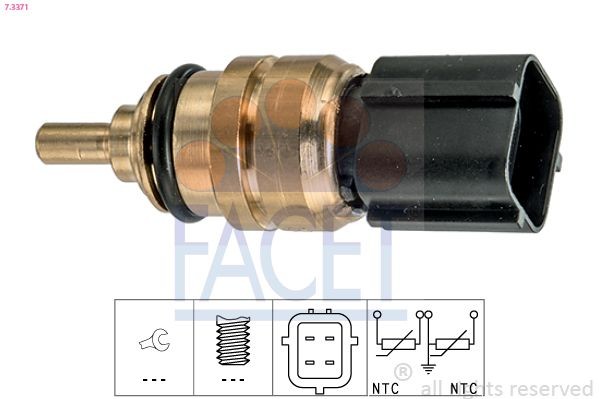 FACET 7.3327: Andur, Õlitemperatuur Made in Italy - OE Equivalent