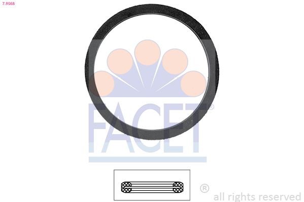 FACET 7.9568: Packning, termostat Made in Italy - OE Equivalent
