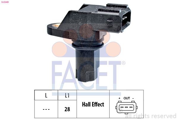 FACET 9.0349: Krumtapsføler Made in Italy - OE Equivalent