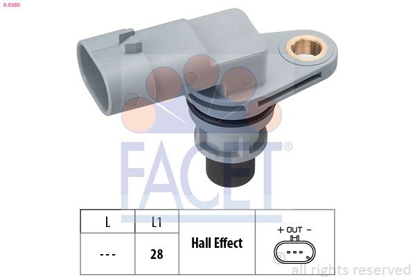 FACET 9.0380: Generator impulsów, wał korbowy Made in Italy - OE Equivalent