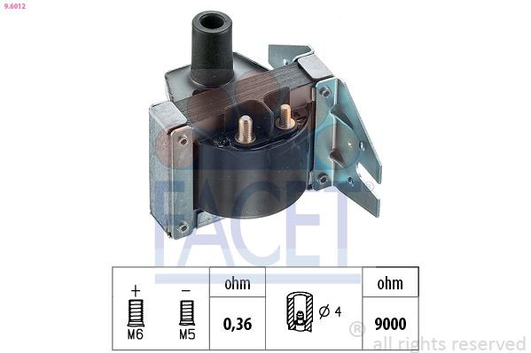 FACET 9.6012: Süütepool Made in Italy - OE Equivalent