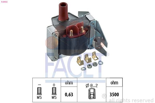FACET 9.6032: Запалителна бобина Made in Italy - OE Equivalent