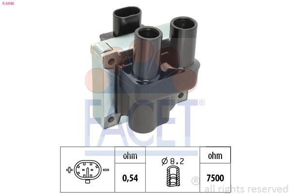 FACET 9.6046: Süütepool Made in Italy - OE Equivalent