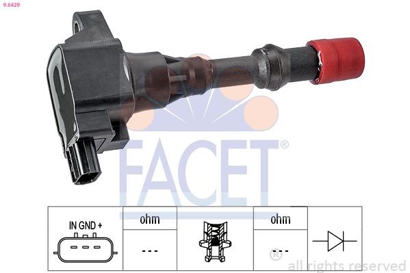 FACET 9.6313: Bobina de encendido Made in Italy - OE Equivalent