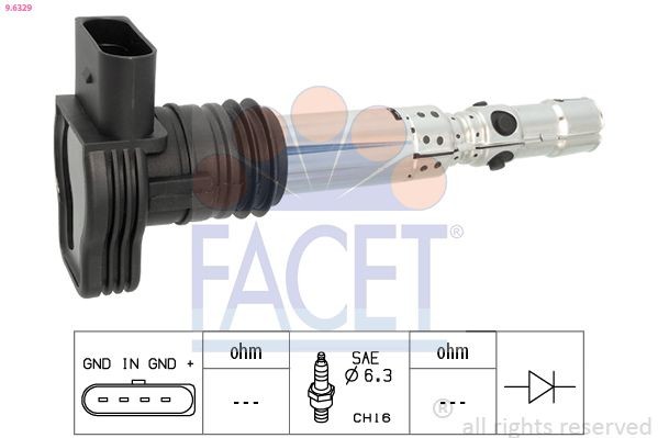 FACET 9.6329: Süütepool Made in Italy - OE Equivalent