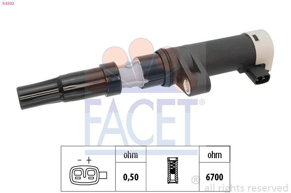 FACET 9.6332: Запалителна бобина Made in Italy - OE Equivalent